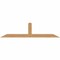 Ekena Millwork Portland Smooth Timber Gable Bracket, Western Red Cedar, 96"W x 24"H x 3 1/2"D x 5 1/2"F, 6/12 Pitch GBW096X24X0406POR00SWR - alternate 1